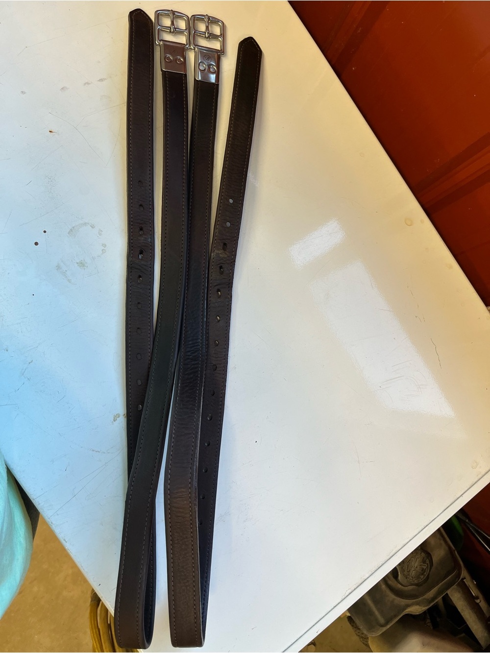 Bates stirrup leathers